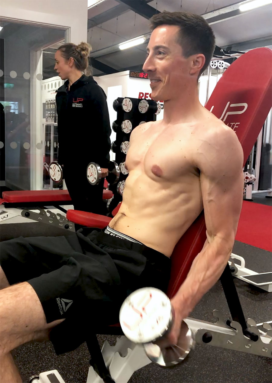 David-in-the-gym-muscles-dumbbells | Ultimate Performance | Ultimate Performance