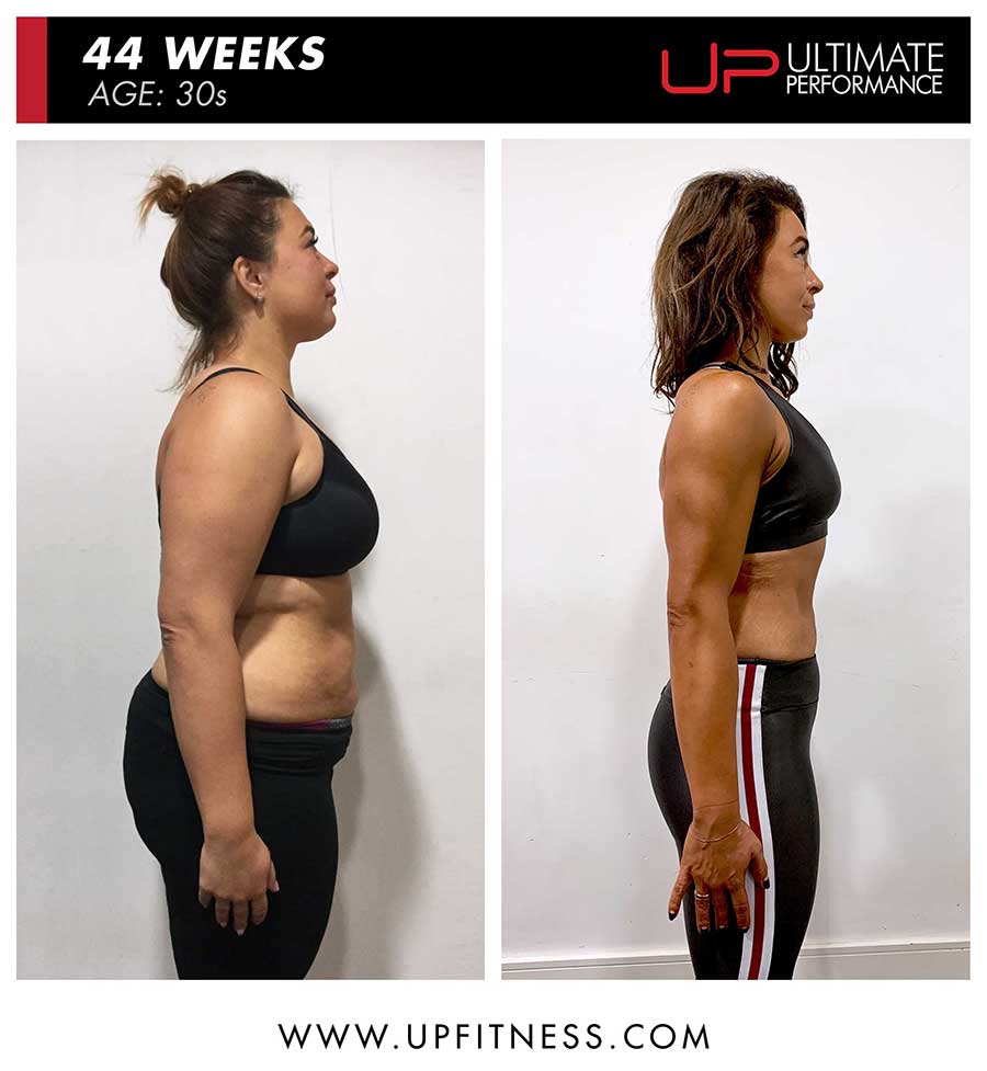 Emilie-before-and-after-side-900-web | Ultimate Performance | Ultimate Performance