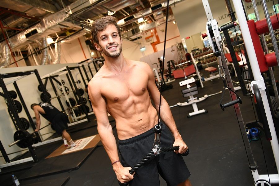 Gonzalo-in-the-gym-rope-pulldown | Ultimate Performance | Ultimate Performance