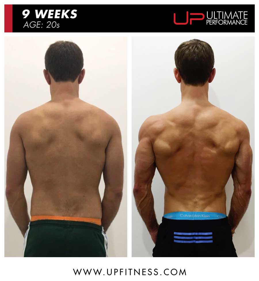 Sheridan 9 week male fat loss back results